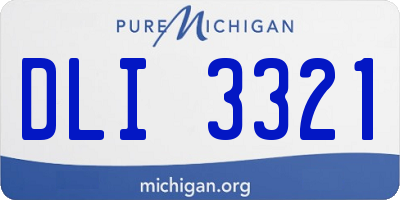 MI license plate DLI3321