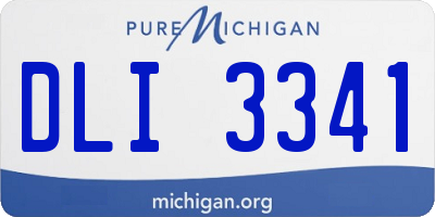MI license plate DLI3341
