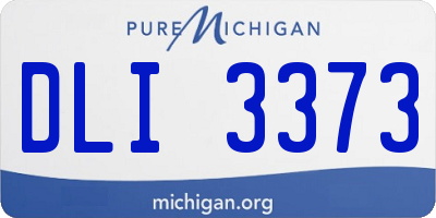 MI license plate DLI3373