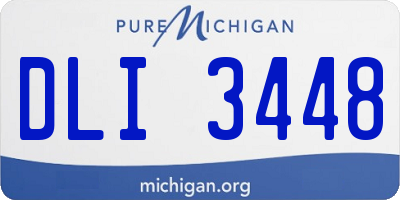 MI license plate DLI3448