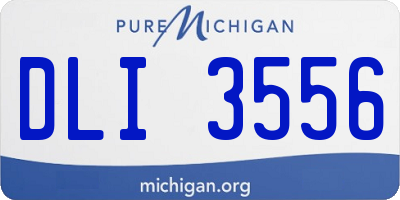 MI license plate DLI3556