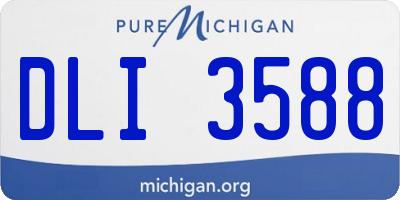 MI license plate DLI3588