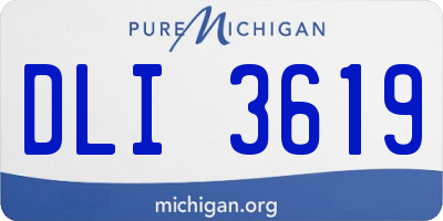 MI license plate DLI3619