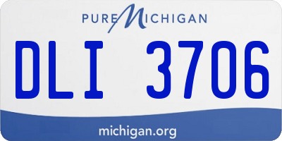 MI license plate DLI3706
