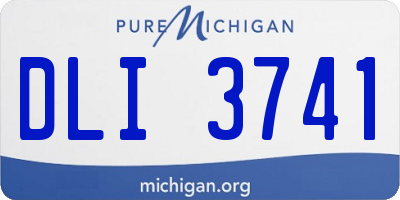 MI license plate DLI3741