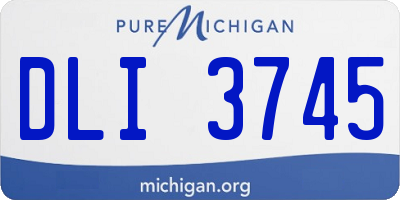 MI license plate DLI3745