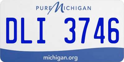 MI license plate DLI3746