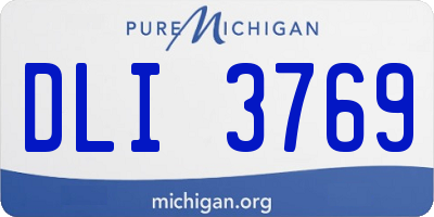 MI license plate DLI3769