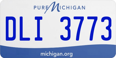MI license plate DLI3773
