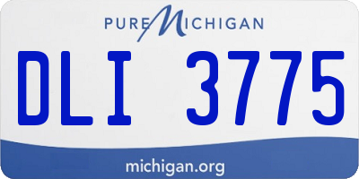 MI license plate DLI3775
