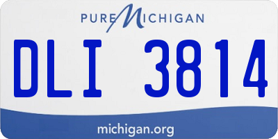 MI license plate DLI3814