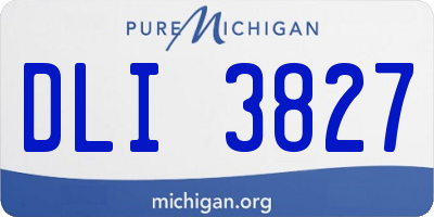 MI license plate DLI3827