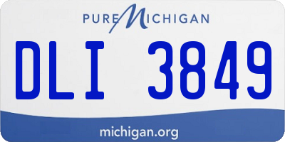 MI license plate DLI3849