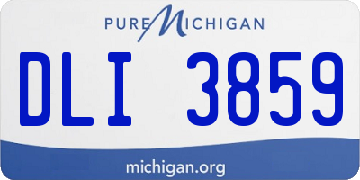 MI license plate DLI3859