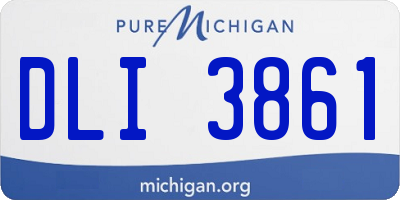 MI license plate DLI3861