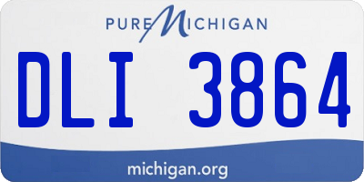 MI license plate DLI3864
