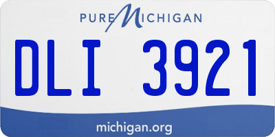 MI license plate DLI3921