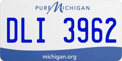 MI license plate DLI3962