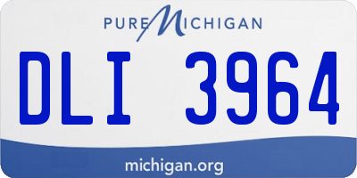 MI license plate DLI3964