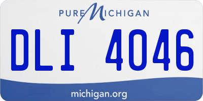 MI license plate DLI4046
