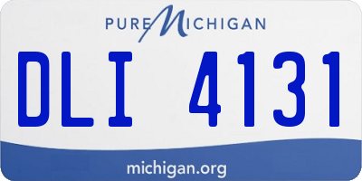 MI license plate DLI4131