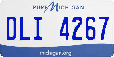 MI license plate DLI4267