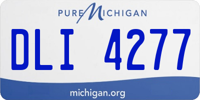 MI license plate DLI4277