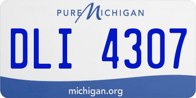 MI license plate DLI4307