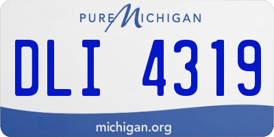 MI license plate DLI4319
