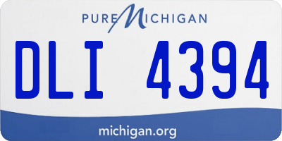 MI license plate DLI4394