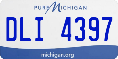 MI license plate DLI4397