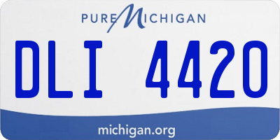 MI license plate DLI4420