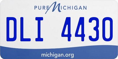 MI license plate DLI4430