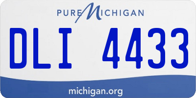 MI license plate DLI4433