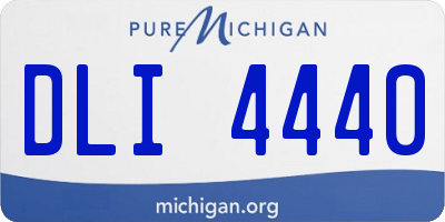 MI license plate DLI4440