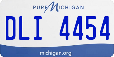 MI license plate DLI4454