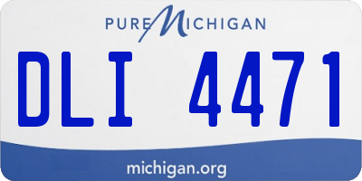 MI license plate DLI4471
