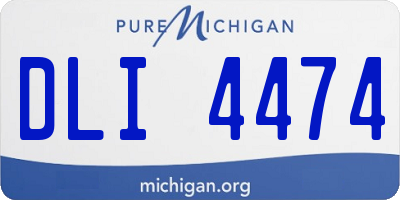 MI license plate DLI4474