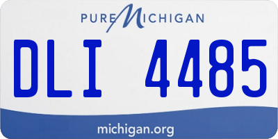 MI license plate DLI4485