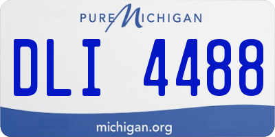 MI license plate DLI4488