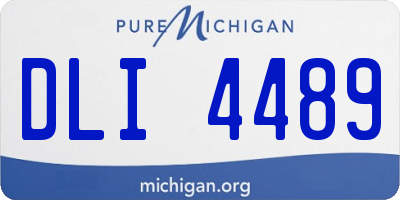 MI license plate DLI4489