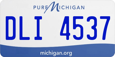 MI license plate DLI4537