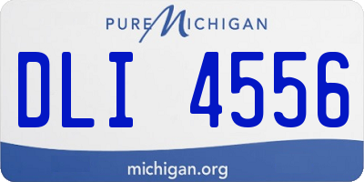 MI license plate DLI4556