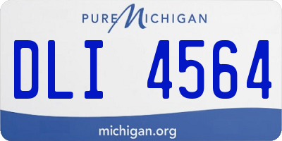 MI license plate DLI4564
