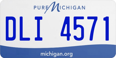MI license plate DLI4571
