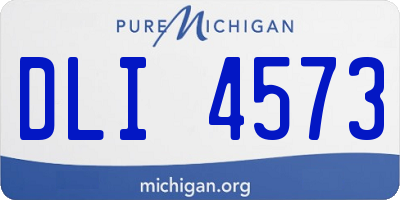 MI license plate DLI4573