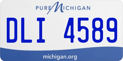 MI license plate DLI4589