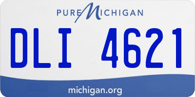 MI license plate DLI4621