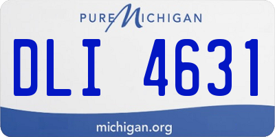 MI license plate DLI4631