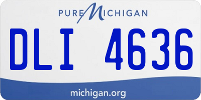 MI license plate DLI4636